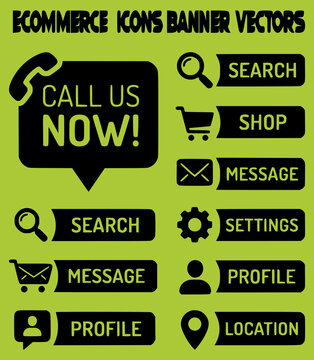 ecommerce banners icons