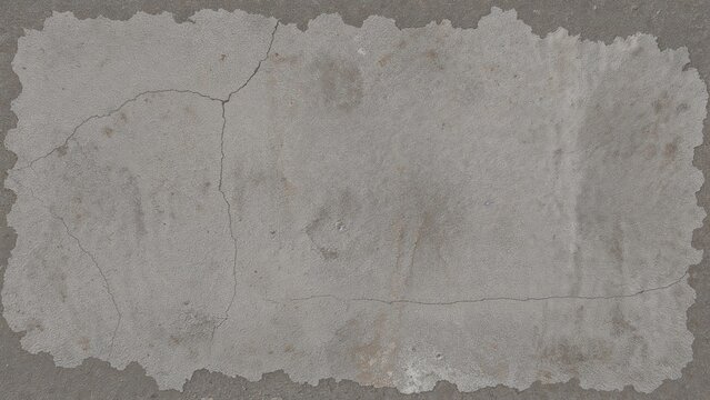Cracked and weathered concrete wall surface with rough texture and imperfections.