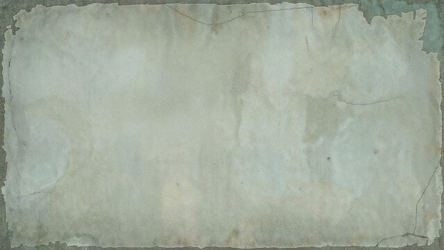 Aged and torn parchment or paper background with worn edges and stains.
