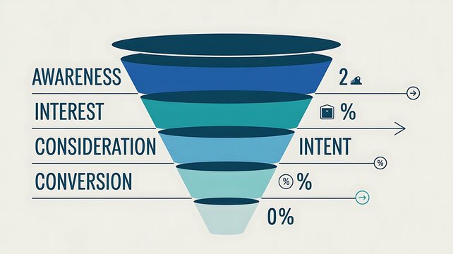 Infographic Sales funnel diagram template for business. 6 steps level, digital marketing data, presentation vector infographics. 