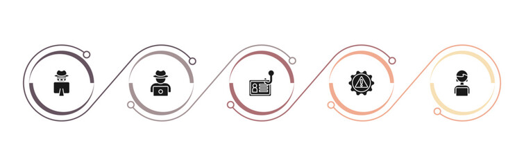 filled cyber icons set - hacking, hack, identity theft, risk. editable vector for web and mobile ui © IconArt