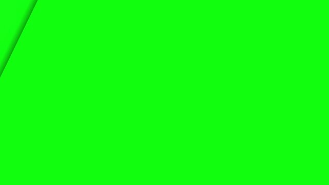 Animated turning paper pages on green screen background. Turning paper page sliding animation template. 4k regulation.