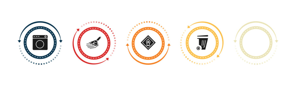 filled cleaning icons set - hygroscopic, laundry, carpet cleaning, oxidizing agent. editable vector for web and mobile ui