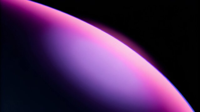 Abstract neon background with pink and blue gradient on black, glowing futuristic wallpaper. Minimalist 3d illustration
