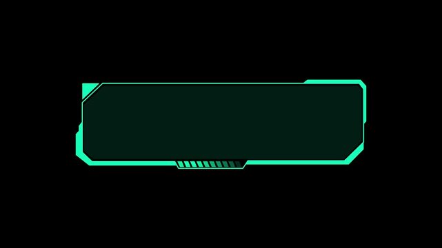 Hud panel graphics project long teal futuristic geometric accents across black. Cybernetic interface design toolkit integrate this hud panel asset. Sleek hud panel displays glow.