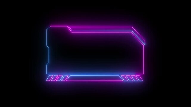 Folder icon graphics project blue and pink neon glow effects across black. Database management interface toolkit integrate this folder icon asset. Digital folder icon symbols glow.