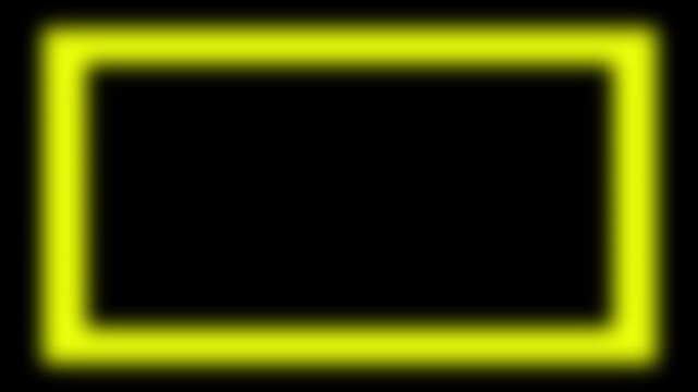 Olive green rectangular frame border isolated on a solid black background