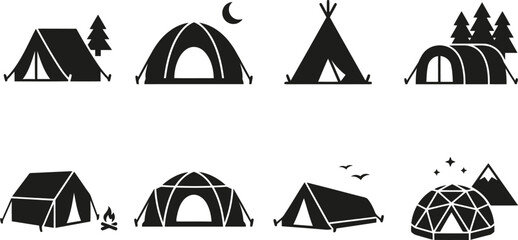 Camping icons © SAYEDAJANNATUL