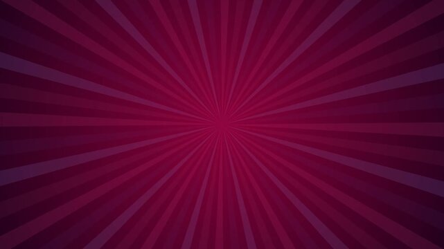 Magenta radial sunburst background with dark purple rays for retro aesthetic design concepts