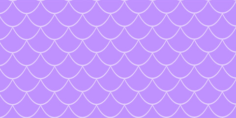 Girl mermaid seamless pattern. Purple violet fish skin backdrop. Tillable background for girl fabric, textile design, wrapping paper, swimwear or wallpaper. Girl mermaid texture  fish scale underwater © rezel