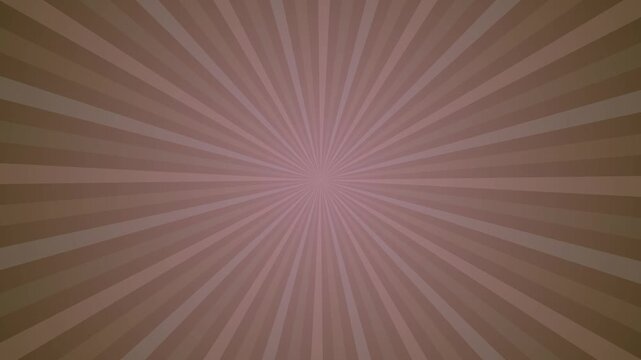 Brown sunburst background with radial rays emanating from the center in warm vintage retro style vector illustration