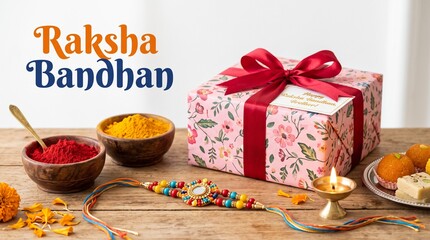 Naklejka premium Indian festival Raksha Bandhan