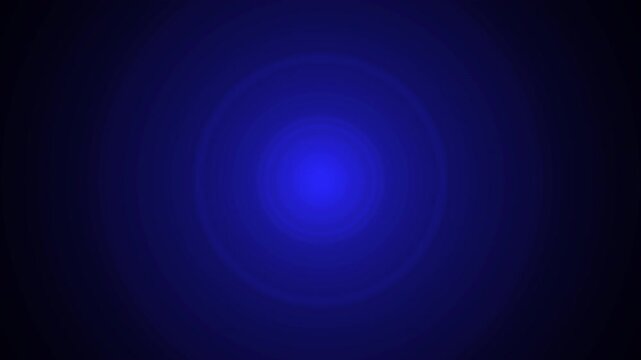 Abstract Blue Pulsing Light Leak Animation on Black Background
