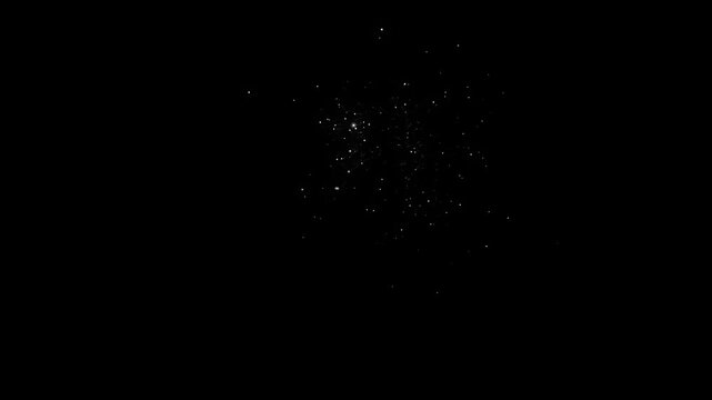 magic glitter star line bust, twinkling star glitter bust animation, Particle magic tail sparkling glitter star dust trail loop animation, 4k video on black screen, glitter stars isolated.