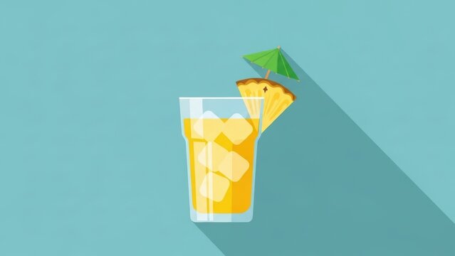 Refreshing pineapple drink