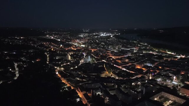 Krems Luftbild Nacht