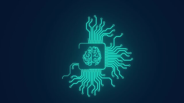 artificial intelligence processor neural network ai chipset animation