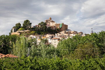 Fototapeta premium a view of Albalate del Arzobispo, comarca of Bajo Martin, province of Teruel, Aragon, Spain