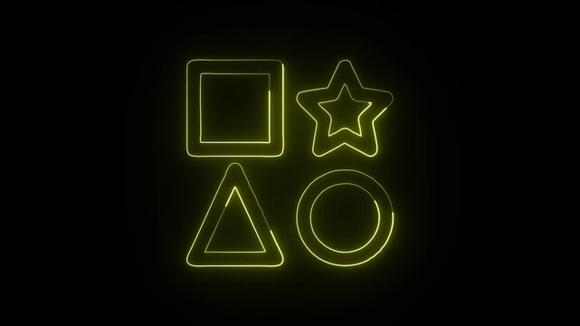 Shapes Free Icon Collection With Circle Square Triangle Polygon Vector Symbols For Creative UI Design