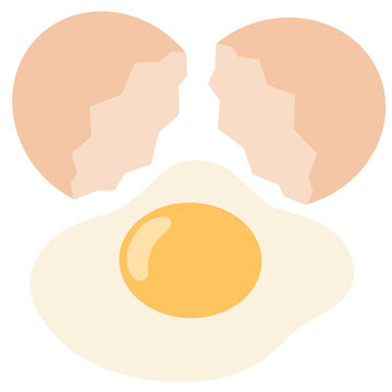 Fried Egg with Cracked Shell