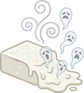 Soap bar releasing tiny screaming ghosts represents a deep cleaning.
