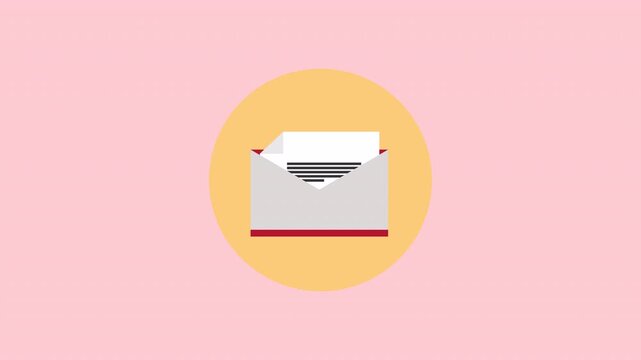 Modern Message and Email Icon Illustration for Postal Mail and Digital Correspondence