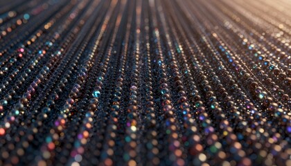Fototapeta premium Abstract Geometric Field of Iridescent Spheres
