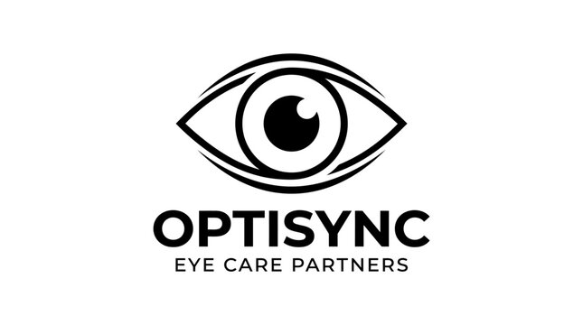 Optisync Eye Care Partners logo with stylized eye graphic.