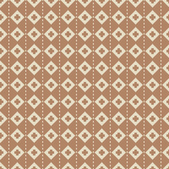 Fototapeta premium Diriyah Inspired Series - Simple Sadu Fine Lozenge Weave in Soft Mud on Sand