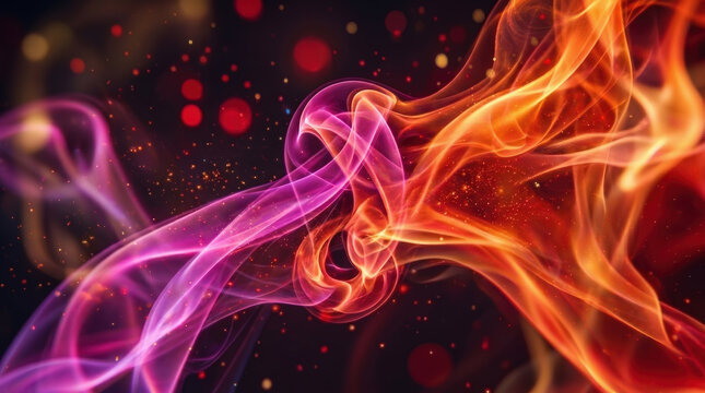 Abstract background vibrant neon