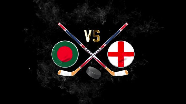 Bangladesh vs England Ice Hockey Match Sports Background