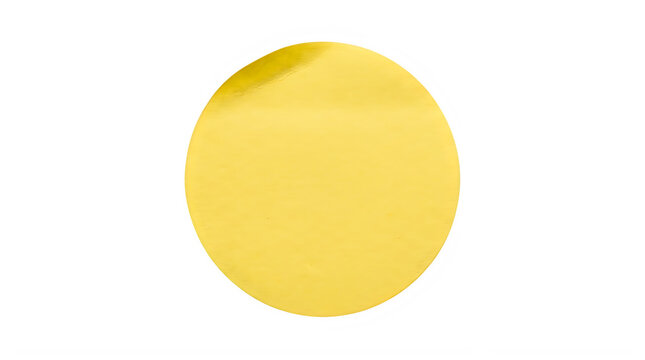 Bright yellow circle on transparent background. Perfect vector shape for logos, icons, and design elements.
