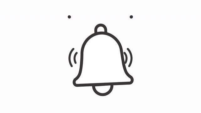 Ringing Bell Notification Icon Animation Loop