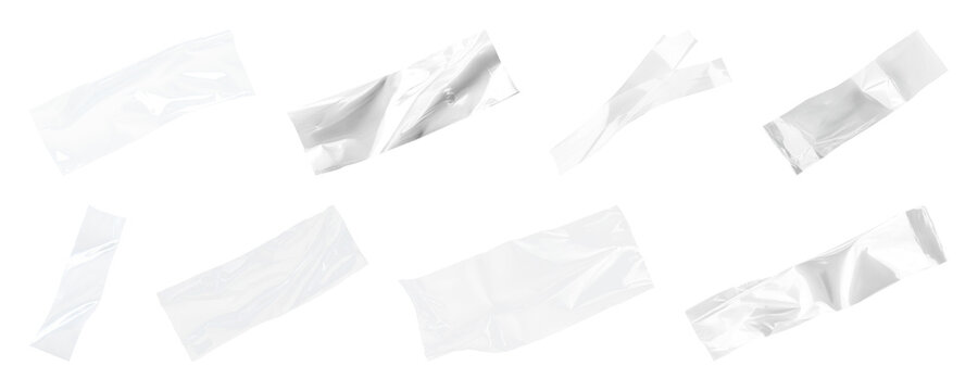 PNG Shiny silver adhesive tape pieces on transparent background