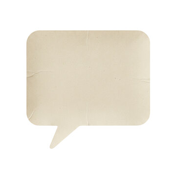paper speech bubble