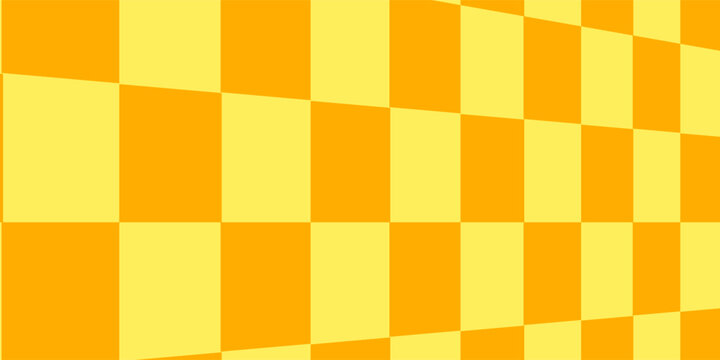 Yellow orange bitmap pixel texture. Dotted dither gradient pattern background. 8 bit halftone faded pop art gradation wallpaper. Vanishing raster video arcade game backdrop for banner, poster. Vector