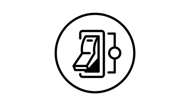 Light Switch Icon - On/Off Concept