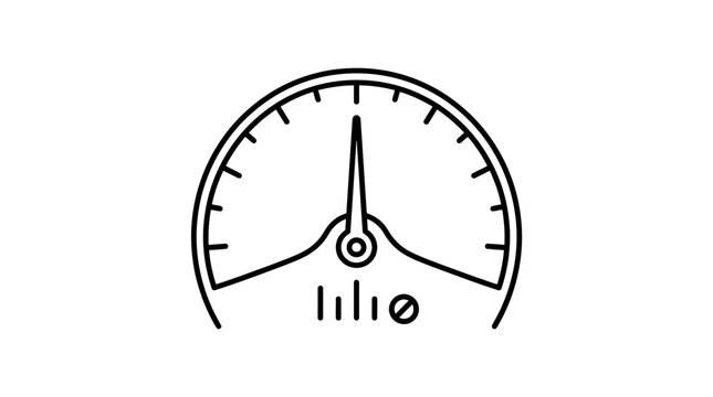 Speedometer Icon Vector Illustration