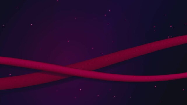 Abstract Neon Magenta Fluid Ribbon Seamless Loop Background Animation