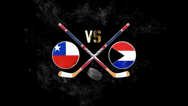 Chile Czech Republic Hockey Competition Graphic Design