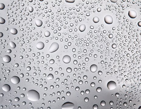 abstract water droplets pattern isolated on a white background ai generated