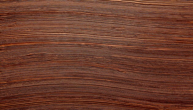 close up of horizontally ridged and textured surface reminiscent of a golden brown natural fiber textile or wood