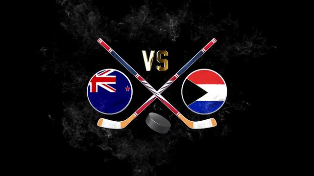 Australia Czech Republic Hockey Competition Graphic Design