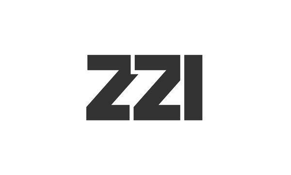 ZZI logo design template with strong and modern bold text. Initial based vector logotype featuring simple and minimal typography. Trendy company identity.