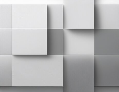 minimalist grey square pattern on white background for modern surface textures