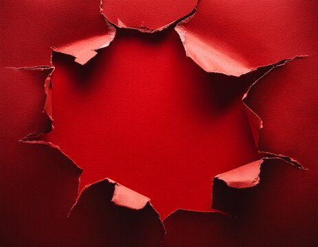 abstract red breakthrough textured paper banner high resolution picture