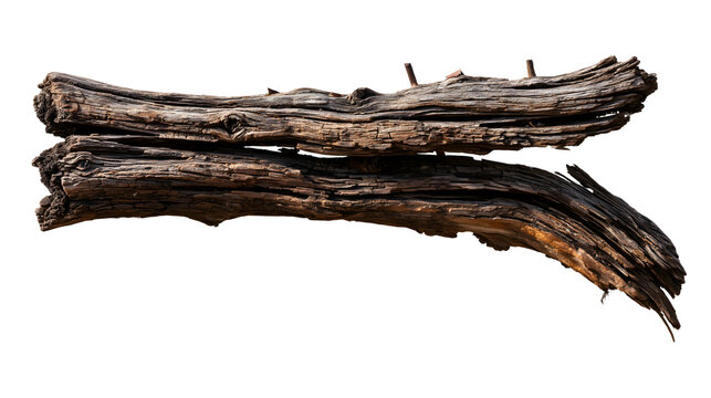 Textured piece of driftwood with intricate detail and weathered appearance, perfect for natural decor or artistic displays.