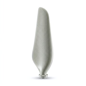 AI generated modern wind turbine blade component isolated on white background 