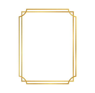 Golden vintage frame