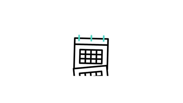 Calender icon animation